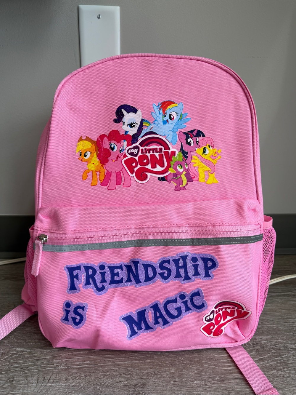 My Little Pony Pink Kids Backpack with Friendship Is Magic Graphics